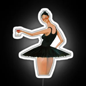 Kanye West My Beautiful Dark Twisted Fantasy Ballerina Graphic RGB Neon Sign