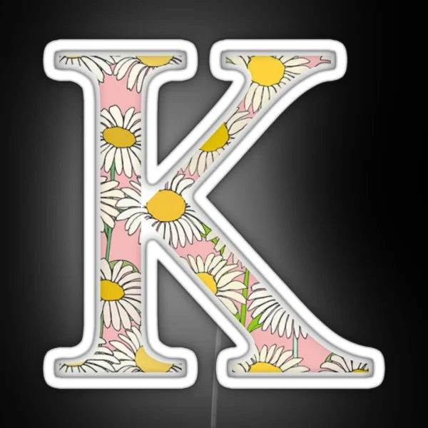 Kappa K Daisies RGB Neon Sign