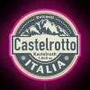 Modern RGB LED Canvas Sign Inspired by Kastelruth Village Beauty