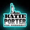 Electric Katie Porter for President Campaign Neon Sign with RGB Lights