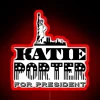 Electrify Your Support with Vibrant Katie Porter for President Neon Sign