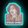 Neon quote sign with inspiring motivational portrait of Katie Porter