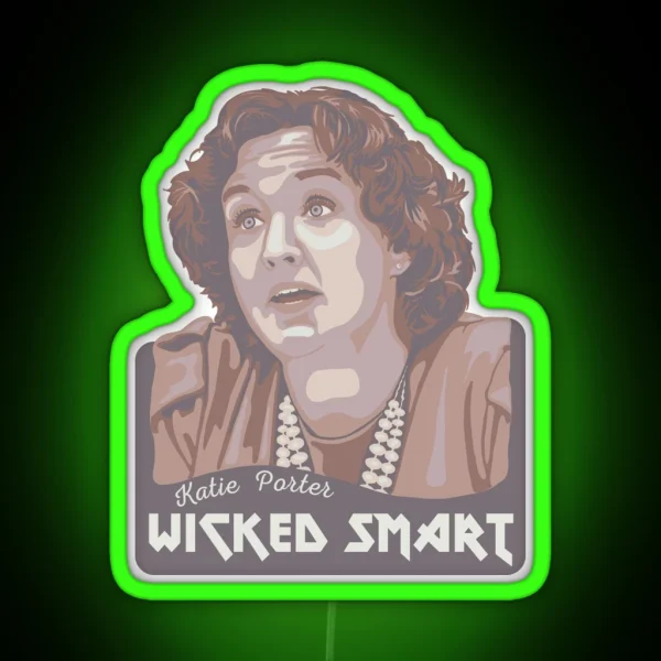 Katie Porter Portrait And Quote RGB Neon Sign