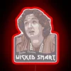 RGB neon lightbox featuring Katie Porter portrait and inspirational quote