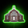 Vibrant Katonah Village Library RGB Neon Sign for Book Lovers' Inspiration