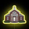 Customizable LED RGB neon sign for Katonah Village Library displays.