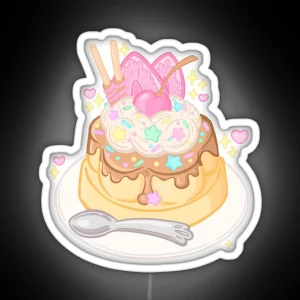 Kawaii Cutecore Japanese Pudding RGB Neon Sign