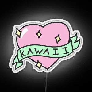 Kawaii Heart RGB Neon Sign