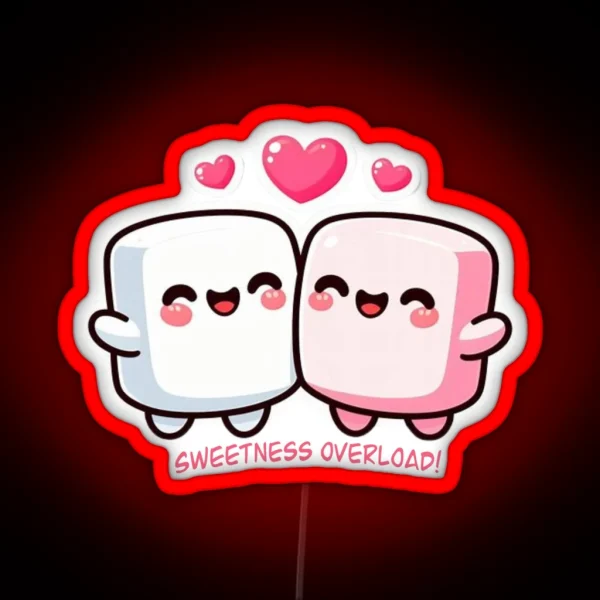 Kawaii Marshmallows Sweetness Overload RGB Neon Sign