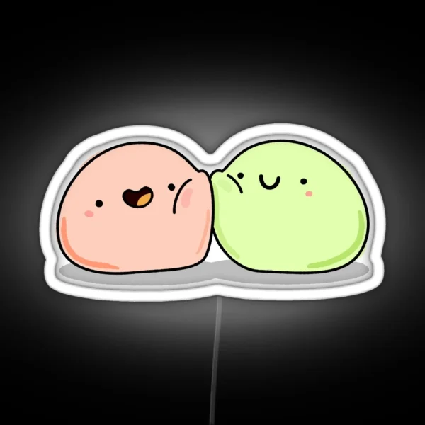 Kawaii Mochi Buddies RGB Neon Sign