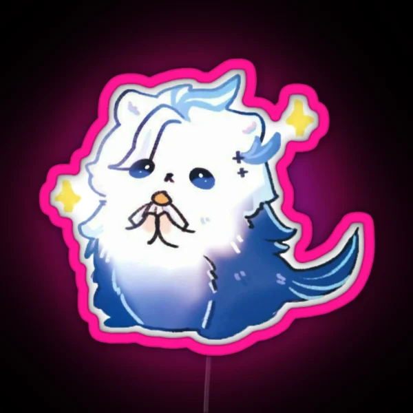 Kawaii Otter RGB Neon Sign