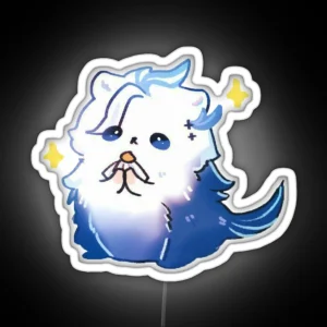 Kawaii Otter RGB Neon Sign
