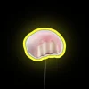 Adorable Kawaii Pink Neon Sign with RGB Color Changing Mochi Design