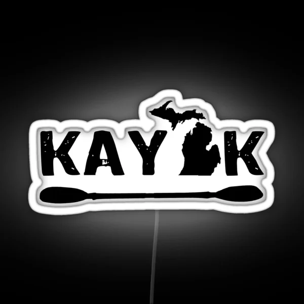 KAYAK Michigan Led MI Decal Michigan Stuff RGB Neon Sign