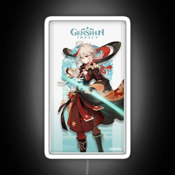 Kazuha Card Genshin Impact RGB Neon Sign