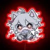 Kazuea's Hearts from Genshin Impact in Vibrant RGB Neon Light Sign
