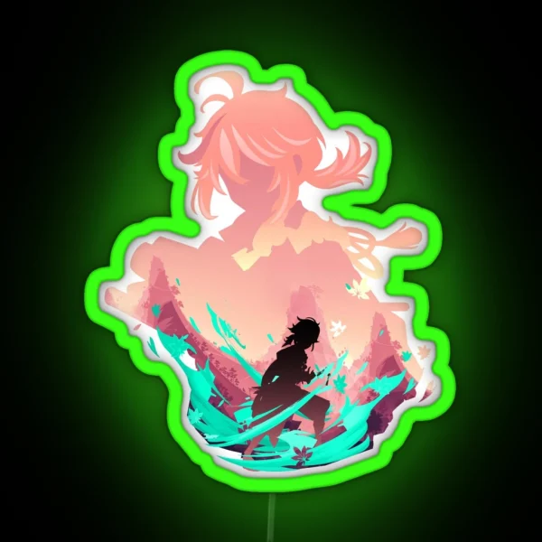 Kazuha Genshin Impact RGB Neon Sign