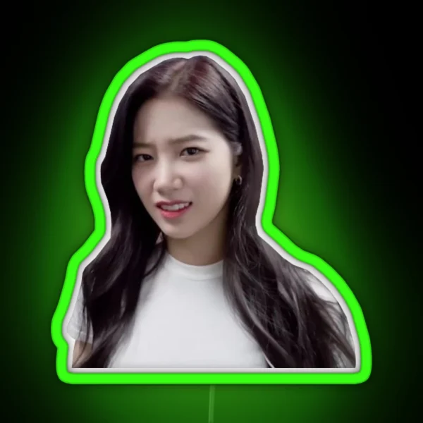 Kazuha LE SSERAFIM Judgy Face RGB Neon Sign