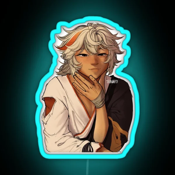 Kazuha Smile RGB Neon Sign