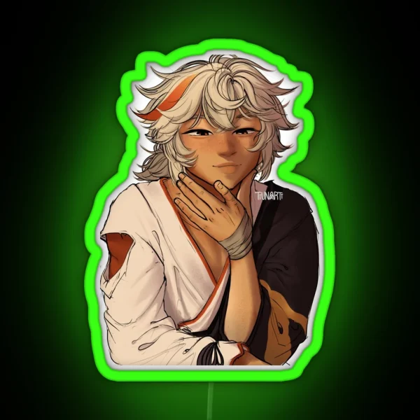Kazuha Smile RGB Neon Sign