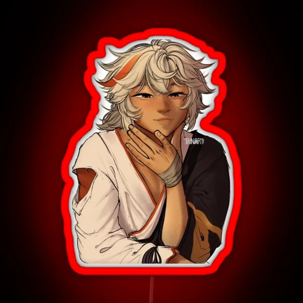 Kazuha Smile RGB Neon Sign