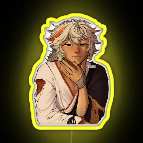 Kazuha Smile RGB Neon Sign