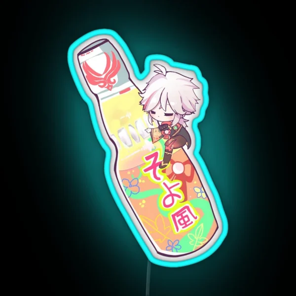 Kazuha With Ramune RGB Neon Sign