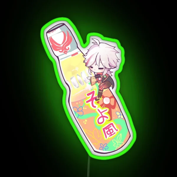 Kazuha With Ramune RGB Neon Sign