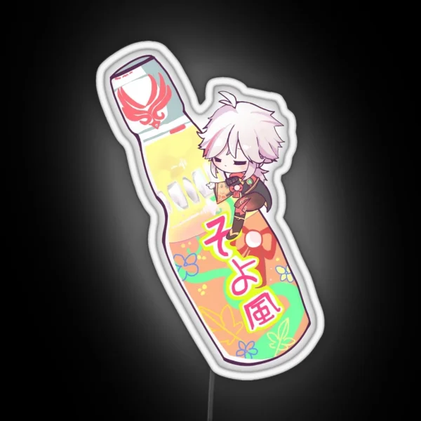 Kazuha With Ramune RGB Neon Sign