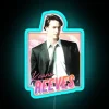 Vintage 80s inspired neon decor for Keanu Reeves fans worldwide