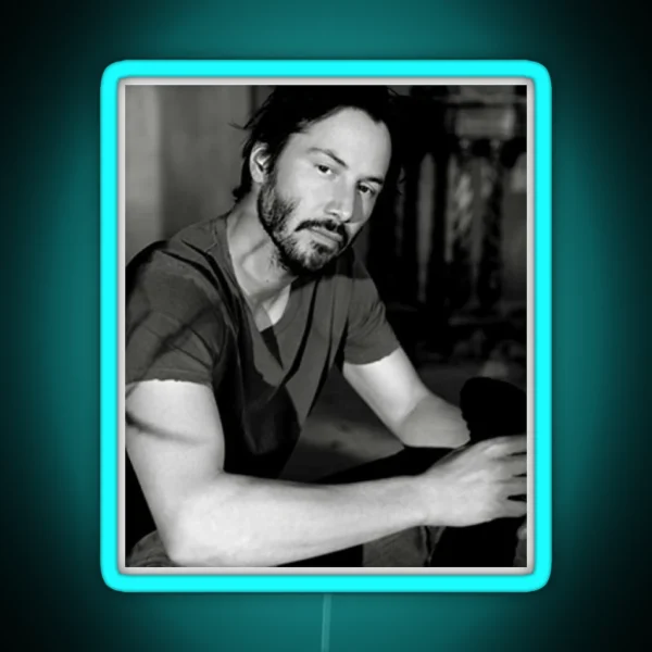 Keanu Reeves 90s RGB Neon Sign