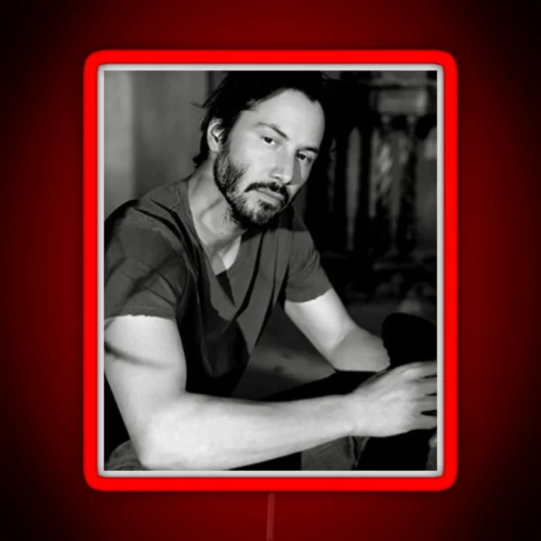 Keanu Reeves 90s RGB Neon Sign