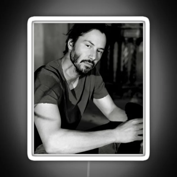 Keanu Reeves 90s RGB Neon Sign