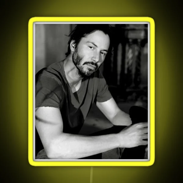 Keanu Reeves 90s RGB Neon Sign