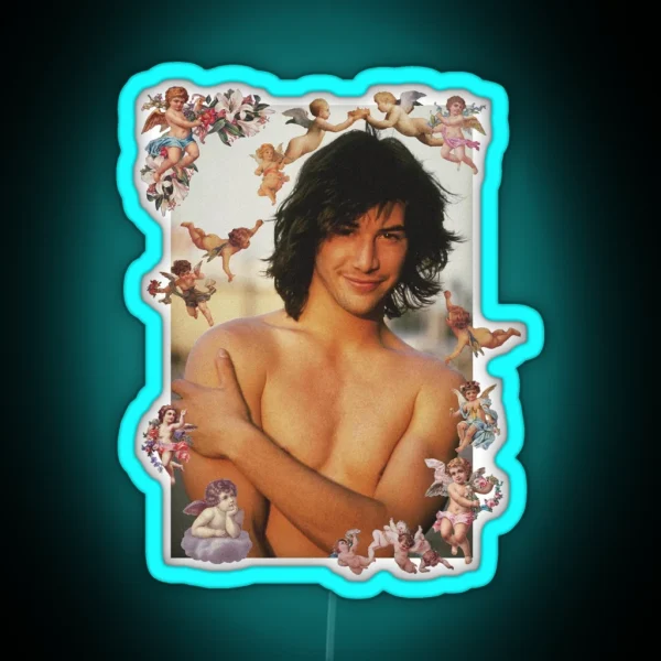 Keanu Reeves Cherubs RGB Neon Sign
