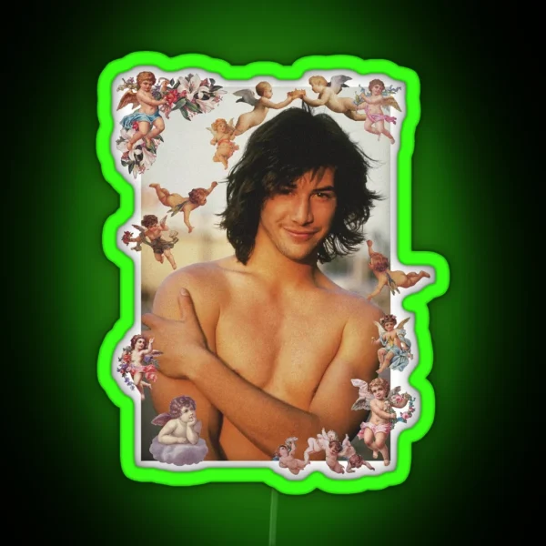 Keanu Reeves Cherubs RGB Neon Sign