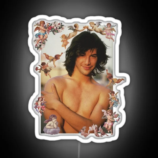 Keanu Reeves Cherubs RGB Neon Sign