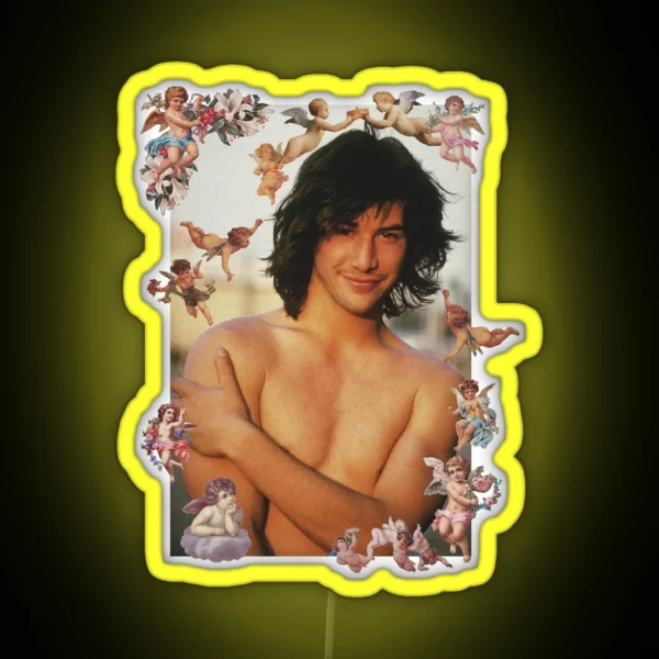 Keanu Reeves Cherubs RGB Neon Sign