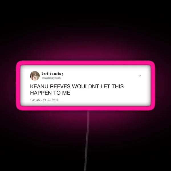 Keanu Reeves Daymode RGB Neon Sign
