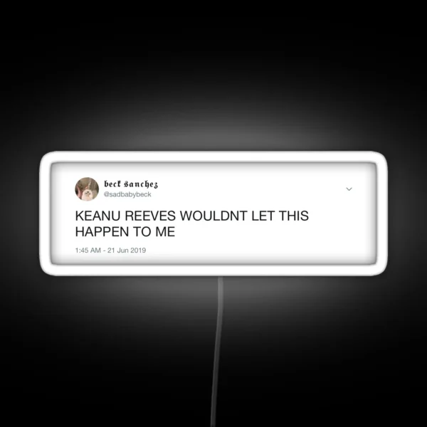 Keanu Reeves Daymode RGB Neon Sign