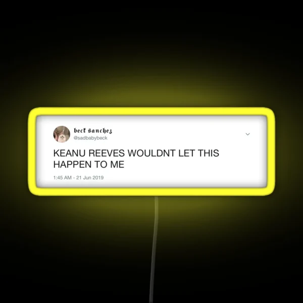 Keanu Reeves Daymode RGB Neon Sign
