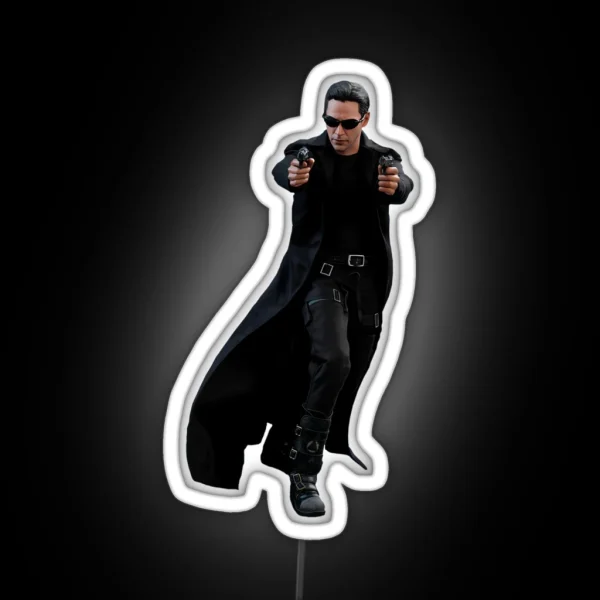 Keanu Reeves Matrix RGB Neon Sign