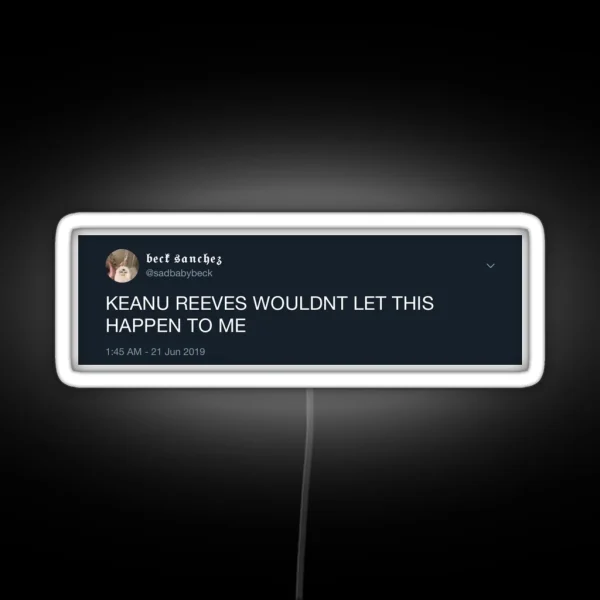 Keanu Reeves Nightmode RGB Neon Sign
