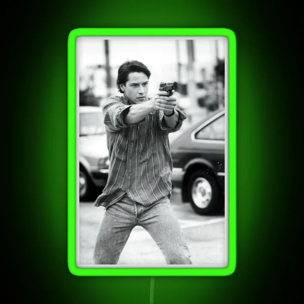 Keanu Reeves Point Break RGB Neon Sign