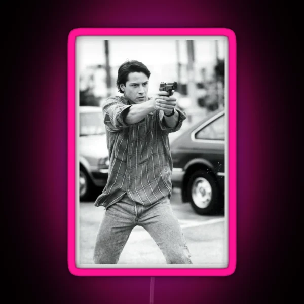Keanu Reeves Point Break RGB Neon Sign