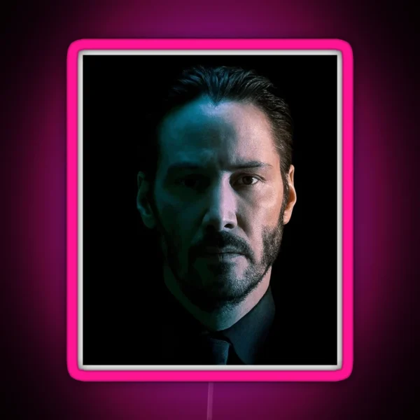 Keanu Reeves Poster Classic RGB Neon Sign