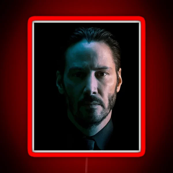 Keanu Reeves Poster Classic RGB Neon Sign
