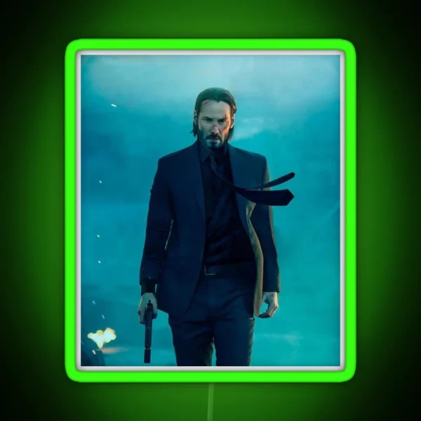 Keanu Reeves RGB Neon Sign