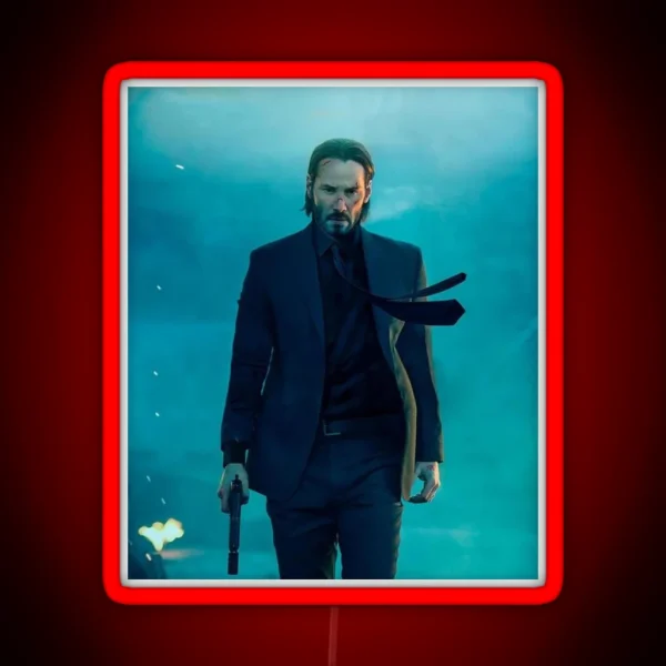 Keanu Reeves RGB Neon Sign