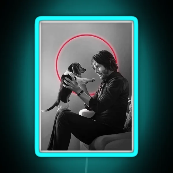 Keanu Reeves RGB Neon Sign
